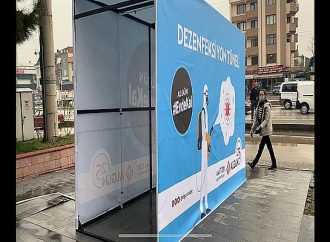 Algün İnşaat'tan Düzce'ye dezenfektan tüneli!