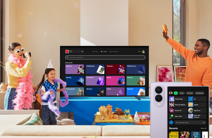 Samsung ve Spotify, Premium Dinleme Deneyimini Daha Fazla Bağlantılı Cihaza Sunuyor